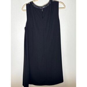 Ivy and Blue Black Mixed Media Sleeveless Knee Length Dress Sz 12